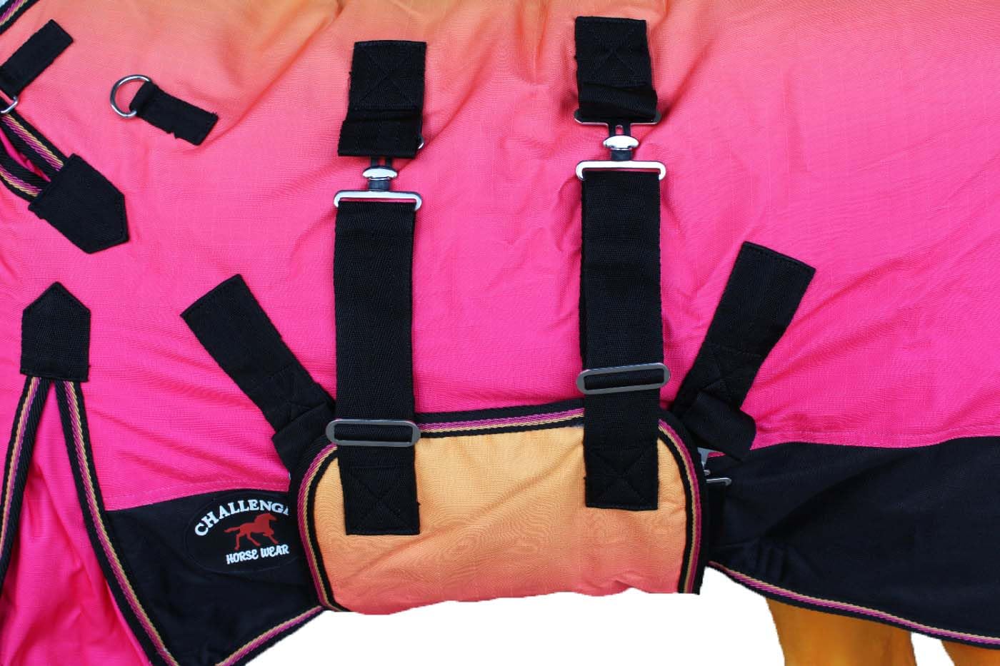 CHALLENGER cobertor cola, mayor cobertura ante viento para mini caballo.