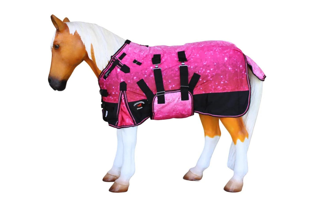 CHALLENGER cobertor de invierno para potro con protección contra viento