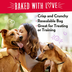 Charlee Bear Bearnola Bites como premio para adiestramiento canino.