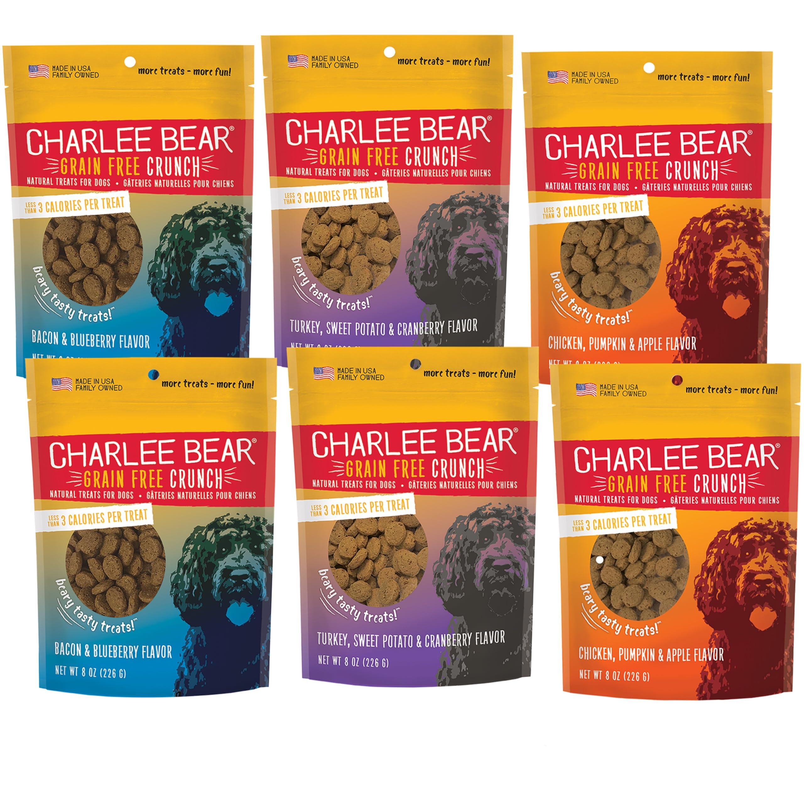 Charlee Bear bocaditos crujientes mini para entrenamiento de perros pequeños
