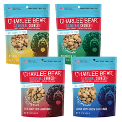 Golosinas Charlee Bear crujido original para recompensas diarias, paquete de 4 sabores.