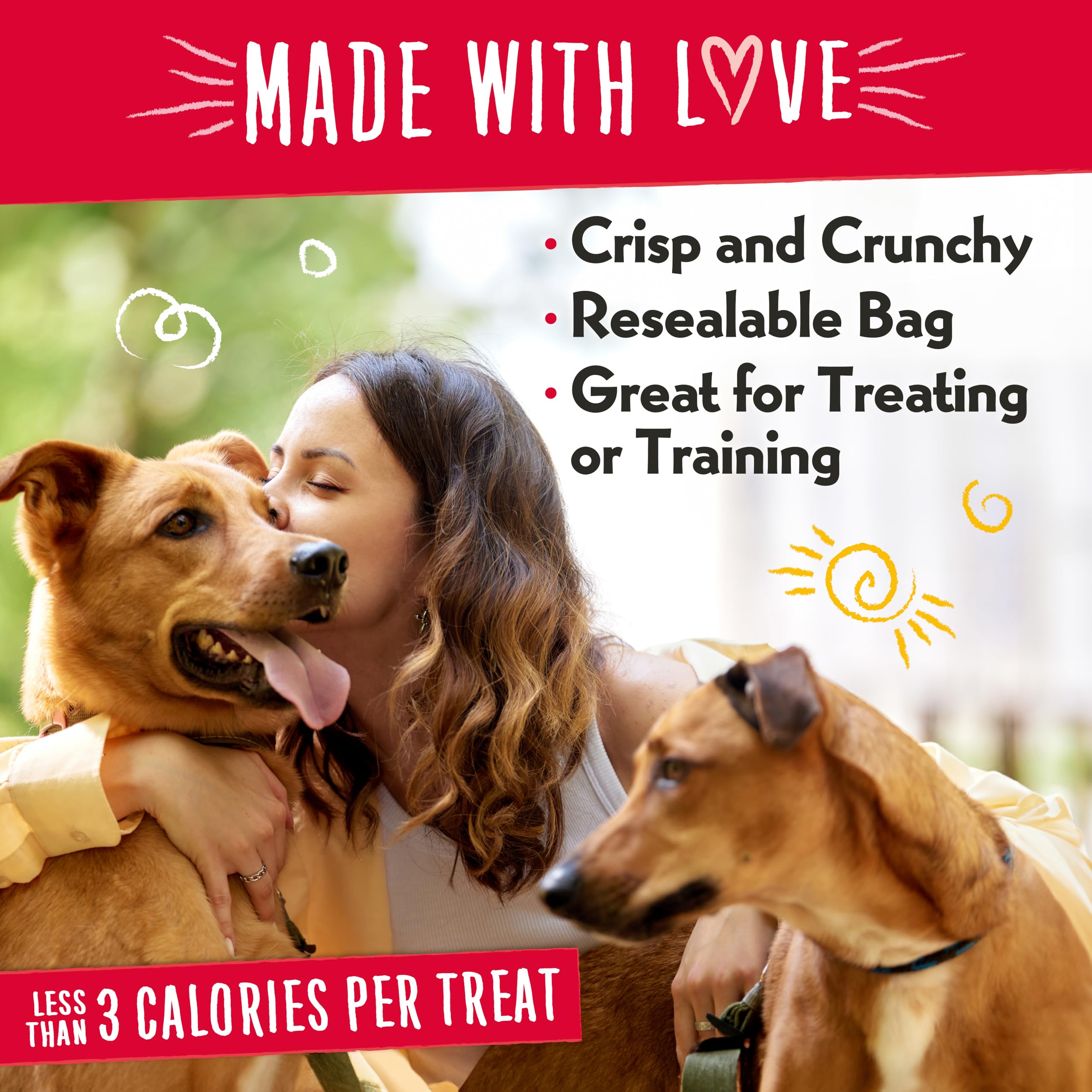 Charlee Bear mini crocantes para cachorros, snack sin granos para entrenar.