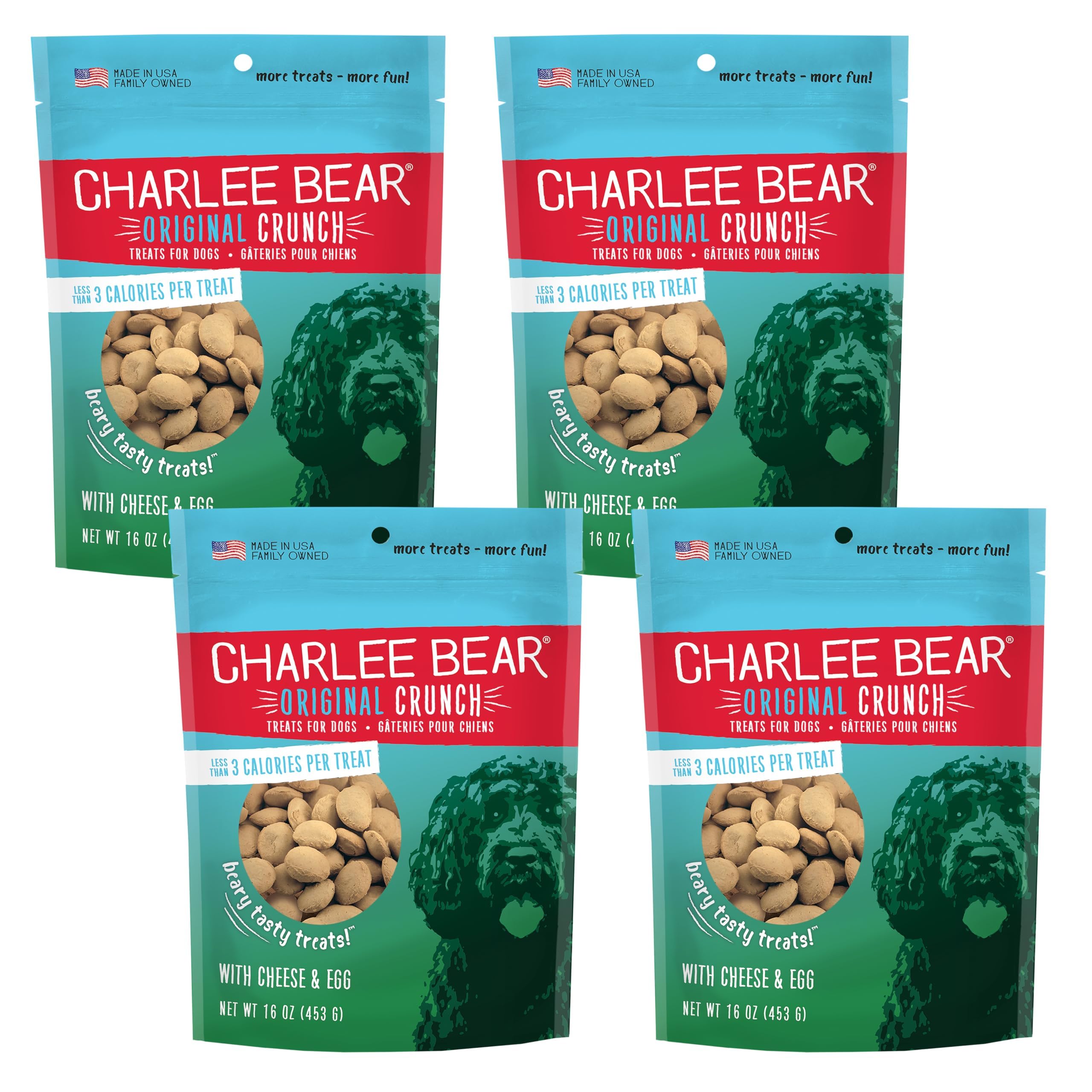 Charlee Bear Premios crujientes Original queso huevo, recompensa sabrosa para entrenamiento.