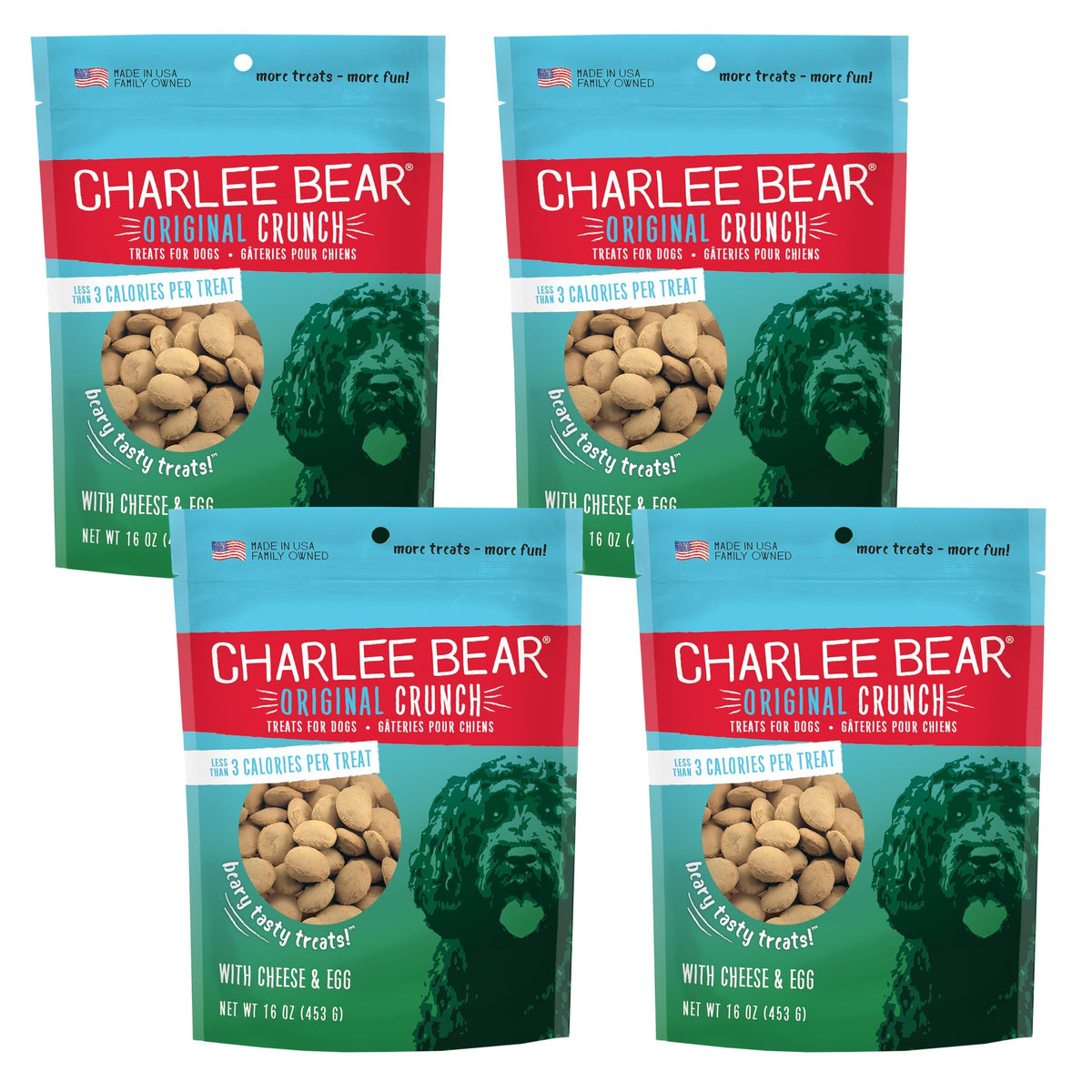 Charlee Bear Premios crujientes Original queso huevo, recompensa sabrosa para entrenamiento.
