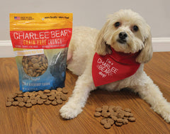 Sabor bacon-arandano de Charlee Bear, premio delicioso para reconocimiento en casa.