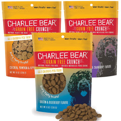 Charlee Bear Crunchy: recompensa de entrenamiento de 3 kcal para perros pequeños.