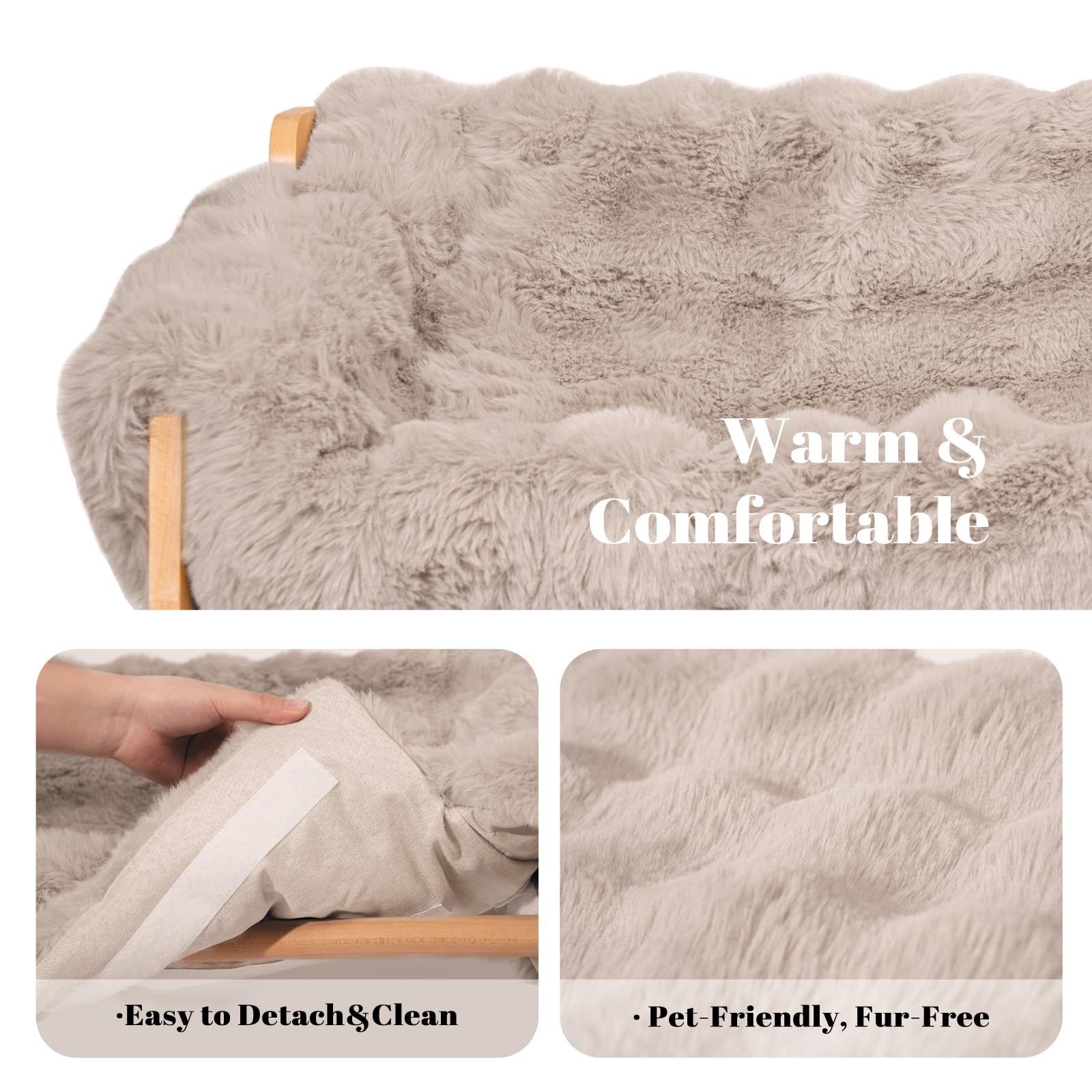 Armazón de madera de haya de Cheerhome Pets, estructura estable para gatos y perros pequeños
