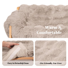 Armazón de madera de haya de Cheerhome Pets, estructura estable para gatos y perros pequeños