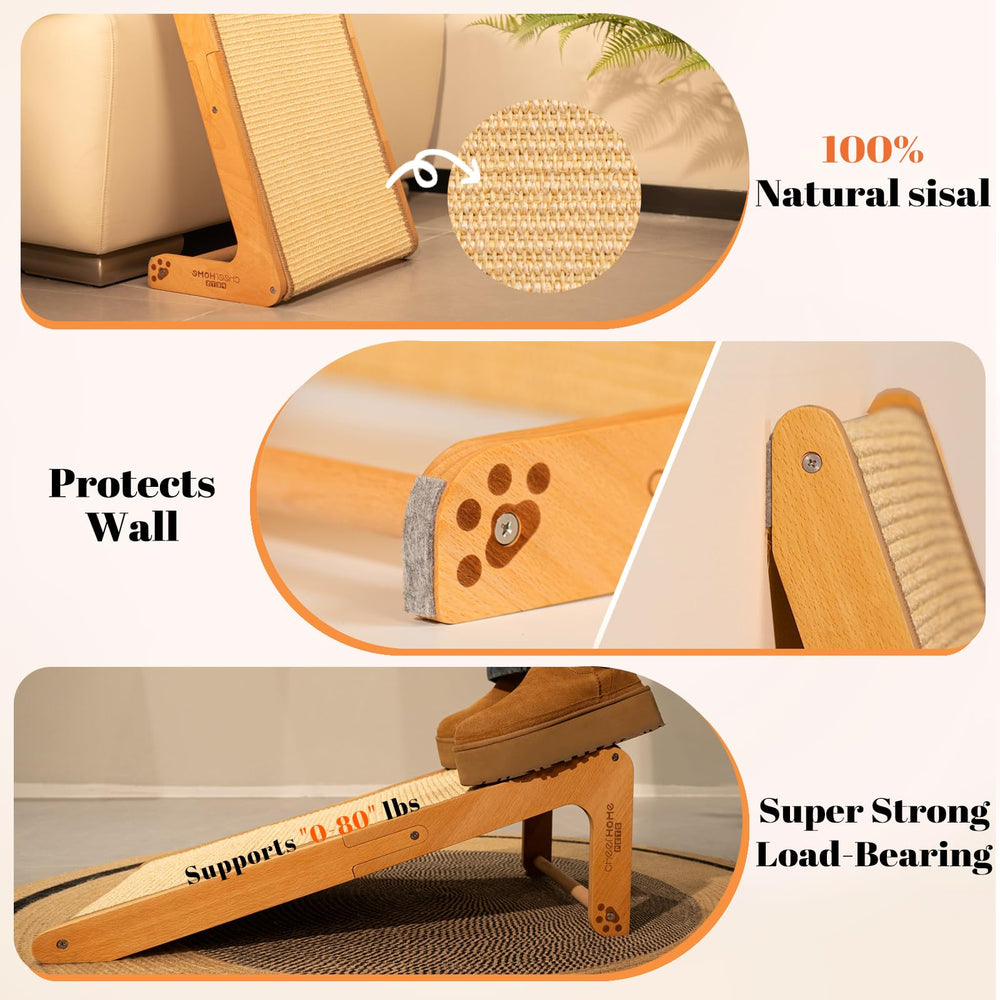 Detalle de fibra sisal natural de CHEERHOME PETS, resistente y ecológico.
