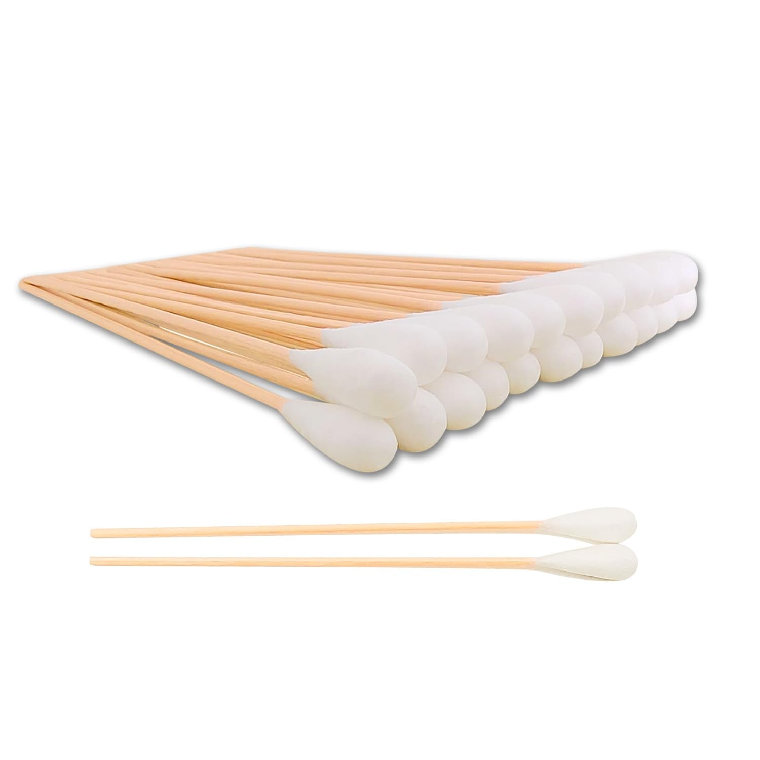 Bastoncillos Chenchenchen de algodón grandes con mango de bambú para orejas de perro, absorción suave