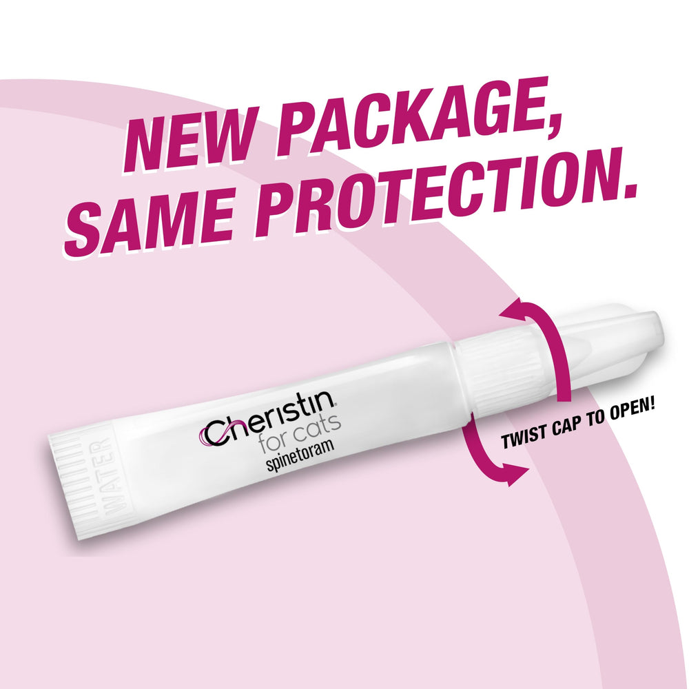 Cheristin apto para gatitos mayores de 8 semanas y gatos de 1.8 lb en adelante.