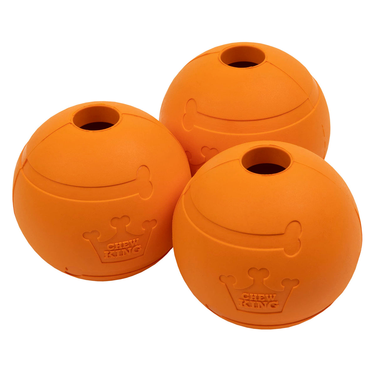 Chew King bolas de goma sabor tocino 2,5 pulgadas para jugar en el jardín.