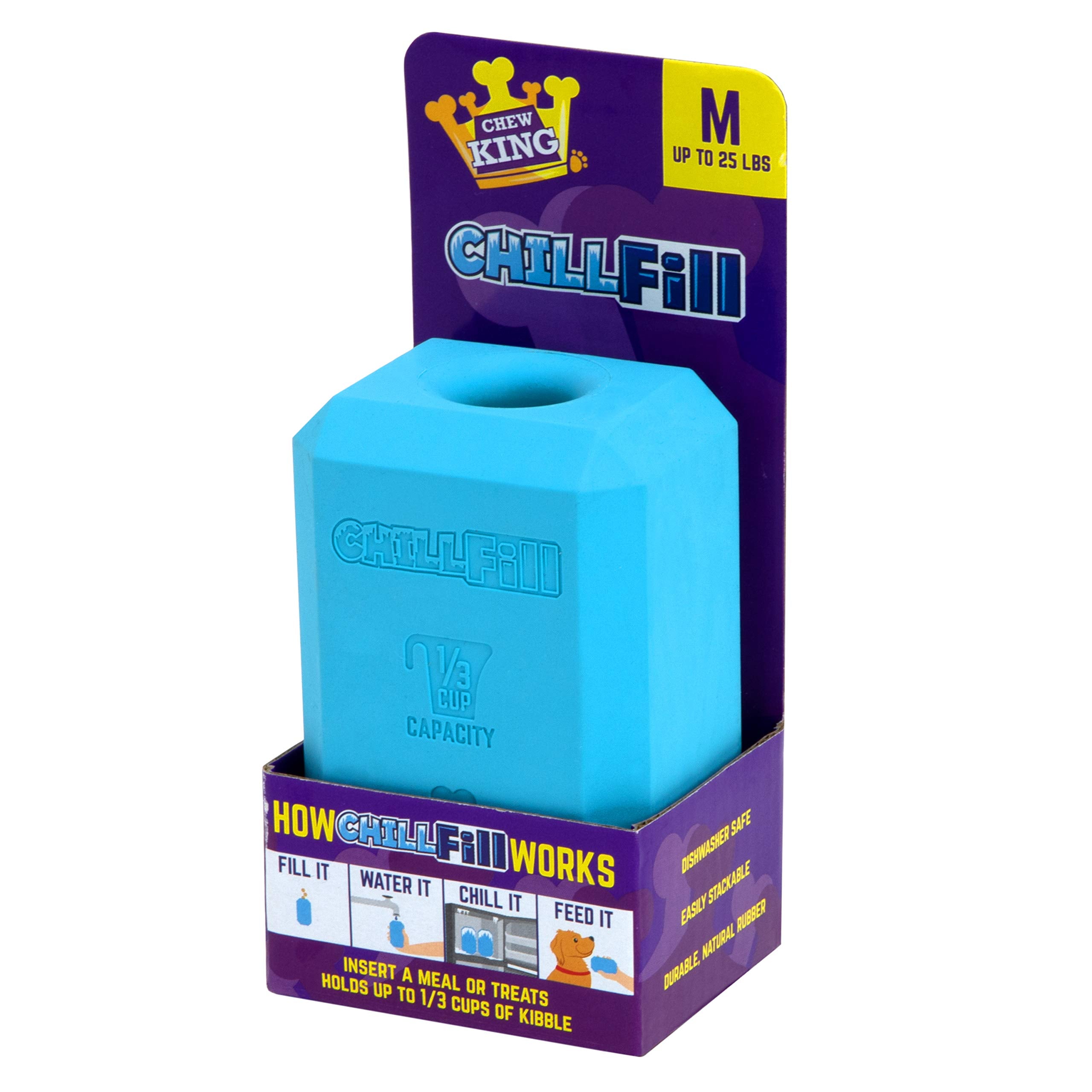 Chew King Chill Fill: durabilidad de goma natural para masticar con confianza
