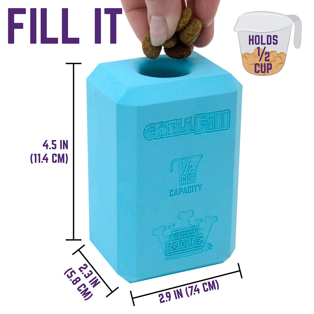 Chew King Chill Fill, ventilación de seguridad para evitar atascos.