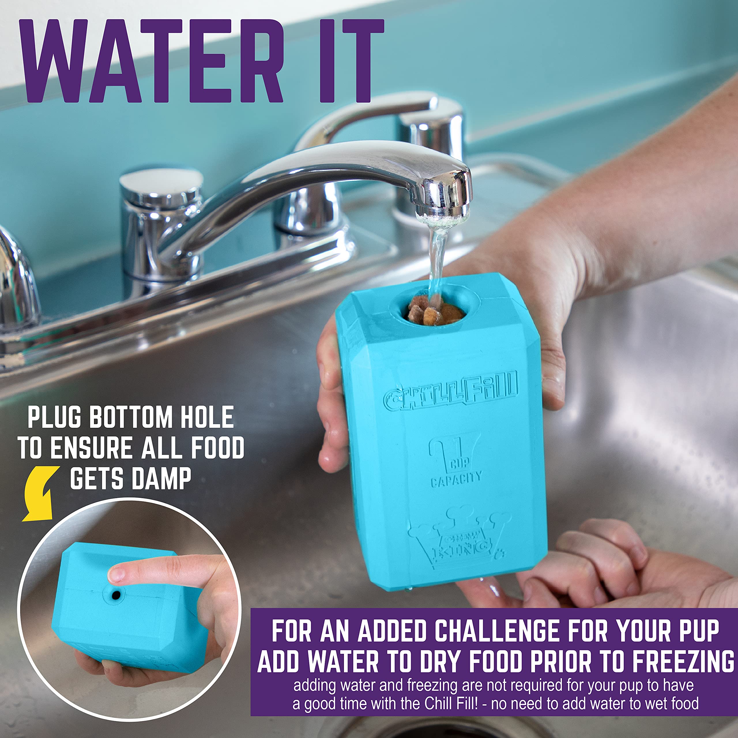 Chill Fill de Chew King con ventilación de seguridad para evitar atascos