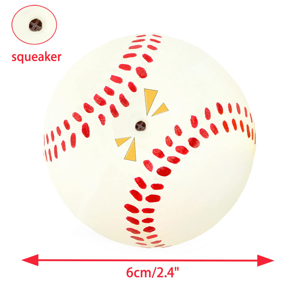 CHIWAVA bola de látex con chirrido para cachorros, perfecta para estimular la curiosidad durante el juego.
