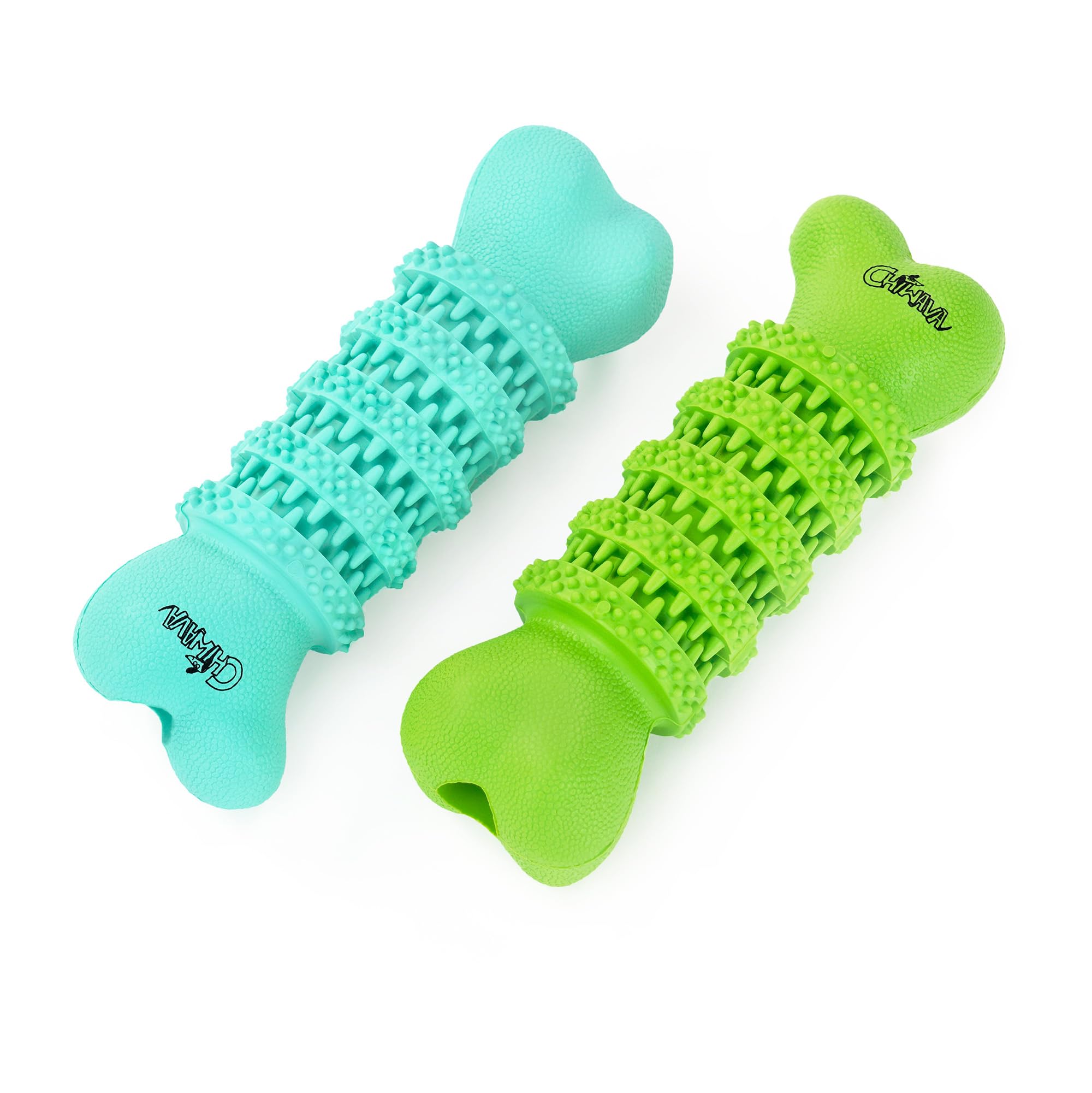 CHIWAVA hueso goma dental para perros pequeños, diseño dentado, ideal para masticar con calma.