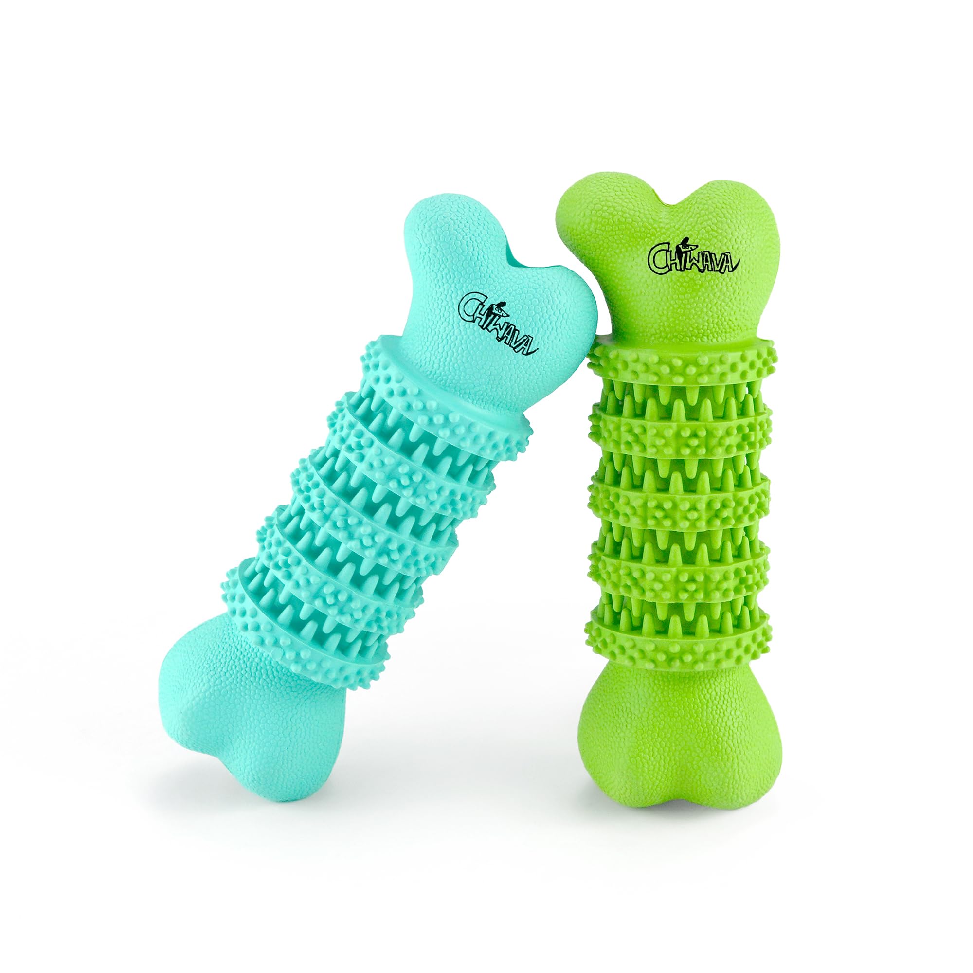 CHIWAVA hueso goma dental para perros pequeños, versión 02, masticación segura y entretenida.