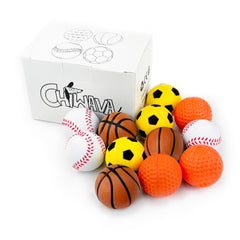 CHIWAVA pelotas de goma suave 1.6 pulgadas verde para juego interactivo diario.