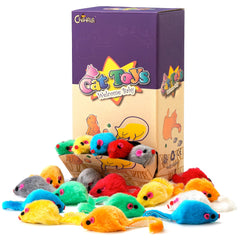 CHIWAVA ratón peluche colorido para juego independiente y uso en interior.