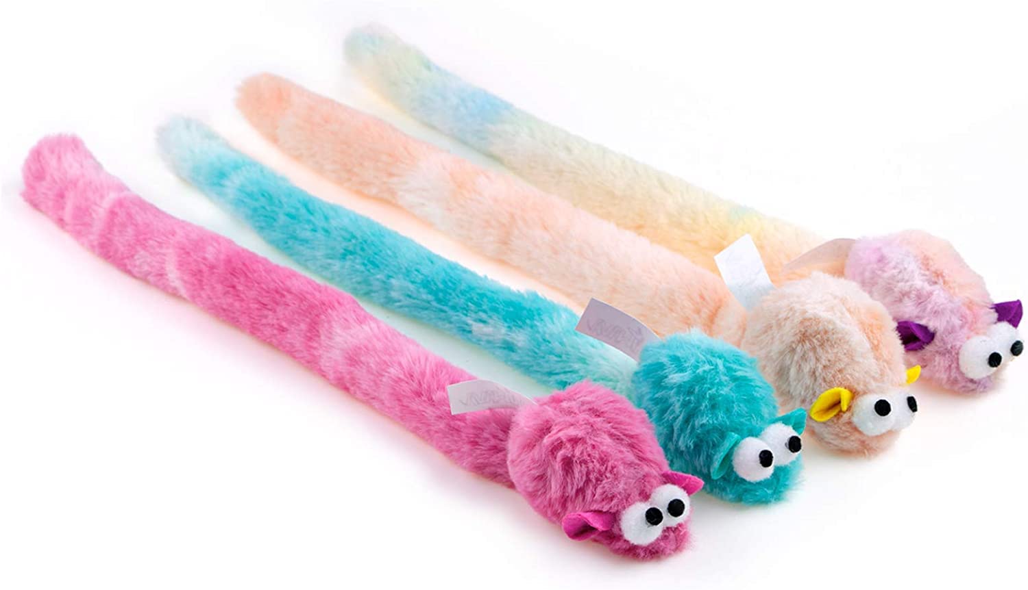 CHIWAVA ratón de peluche con campana, ideal para juego activo diario de tu gato.