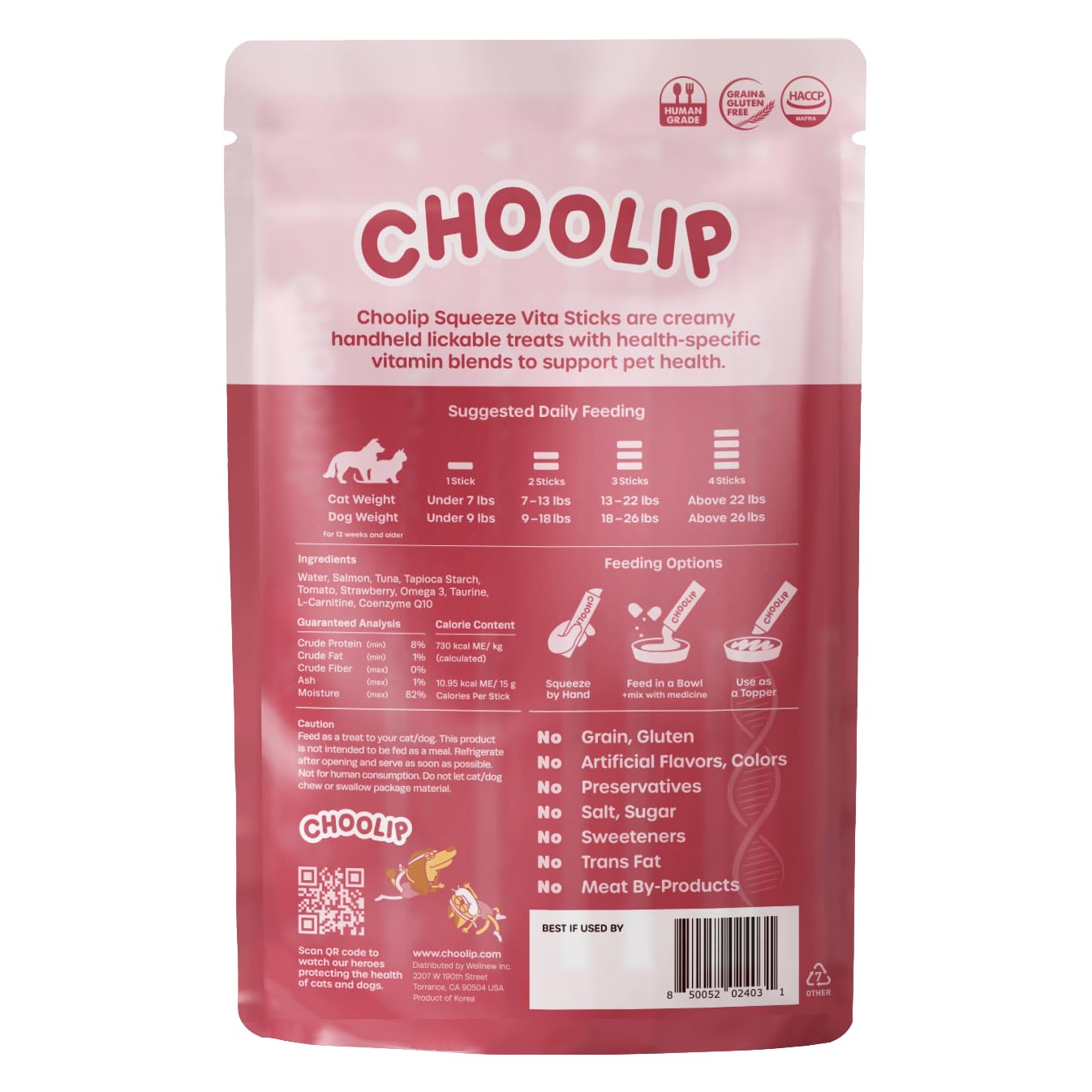 Choolip Vita Exprimibles textura suave y sabor apetitoso
