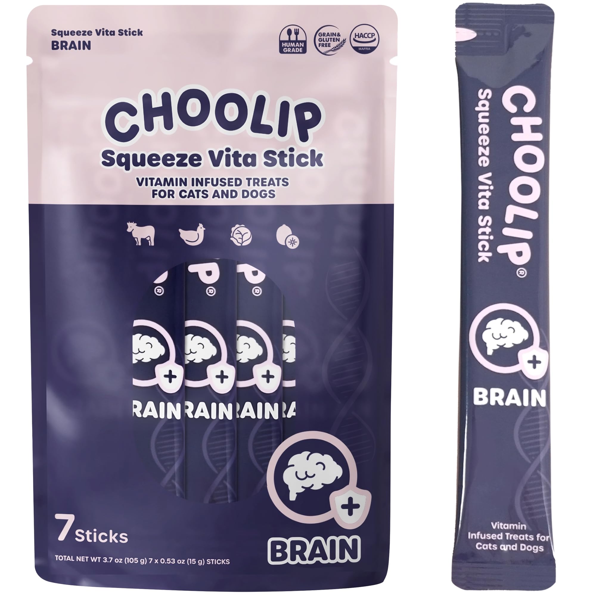 Choolip Squeeze Vita Stick frente al envase, opción conveniente para premiar en casa.