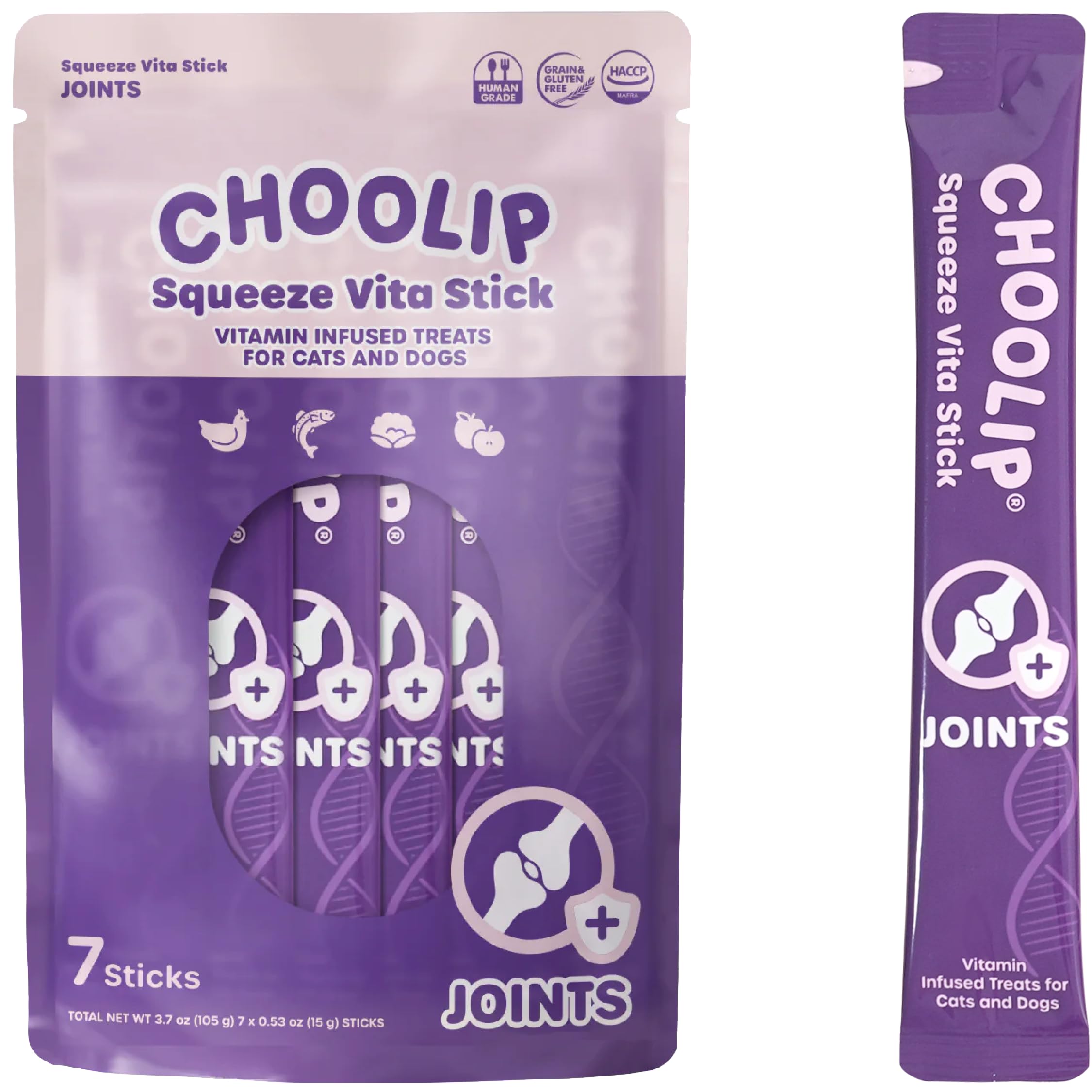 Choolip Squeeze Vita Stick: bocado-articulaciones, apoya la movilidad diaria.