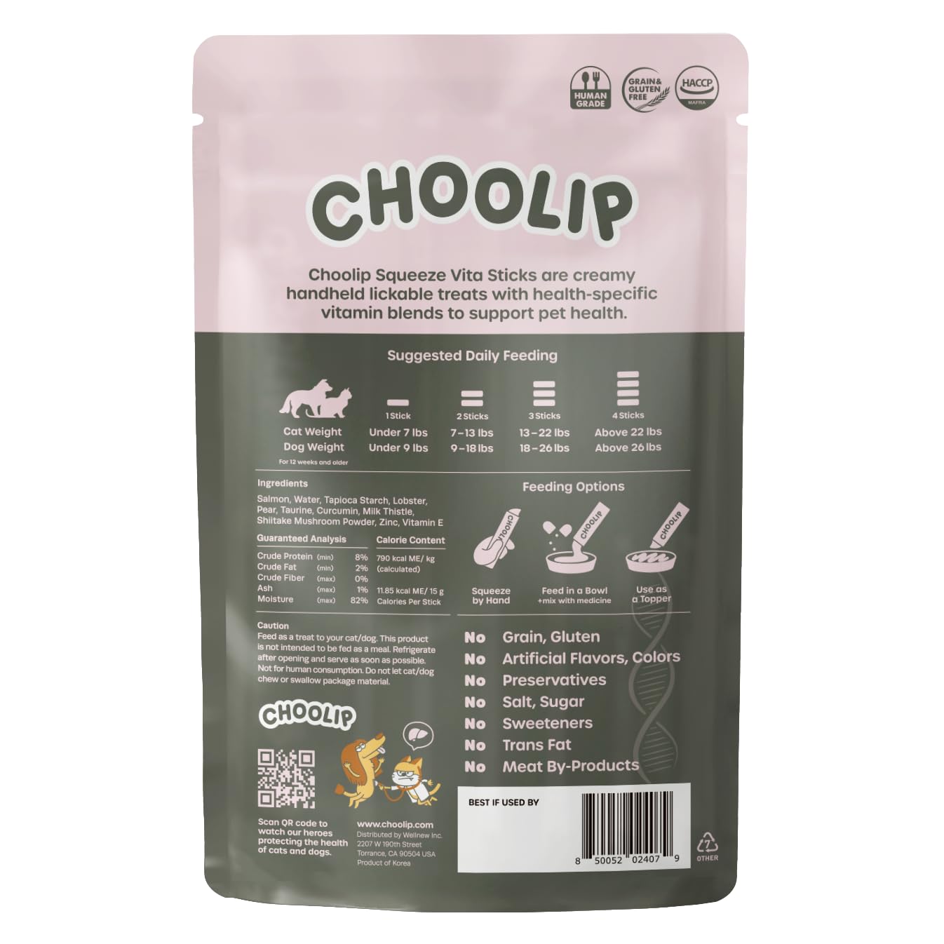 Choolip Squeeze Vita Stick: premio versátil para la rutina diaria.
