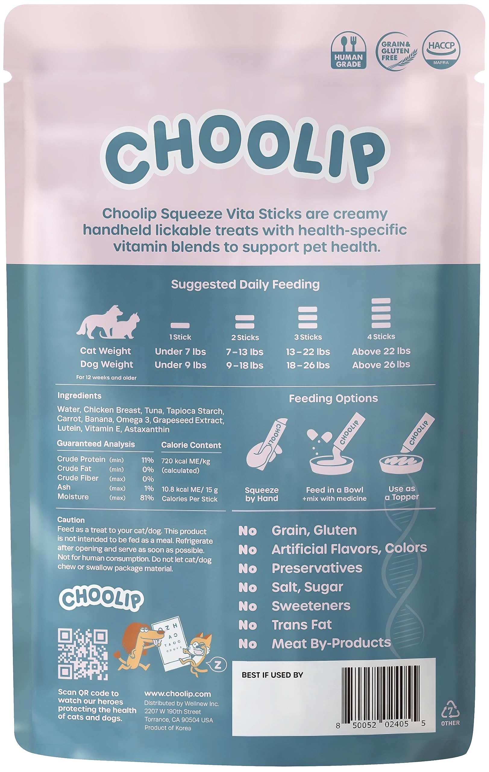 Choolip Squeeze Vita Stick, uso diario recomendado para ojos