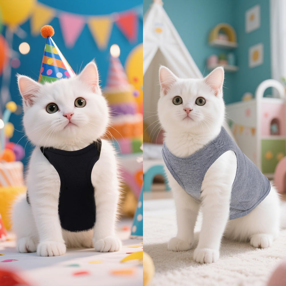 Camisetas para mascotas talla M de Choyaxo, fácil de vestir para perros y gatos.
