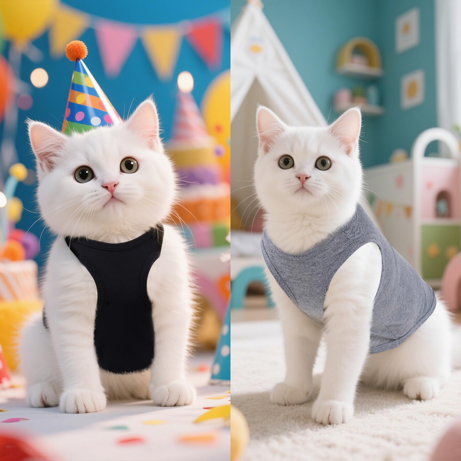 Camisetas choyaxo para mascotas, conjunto de colores para looks variados.