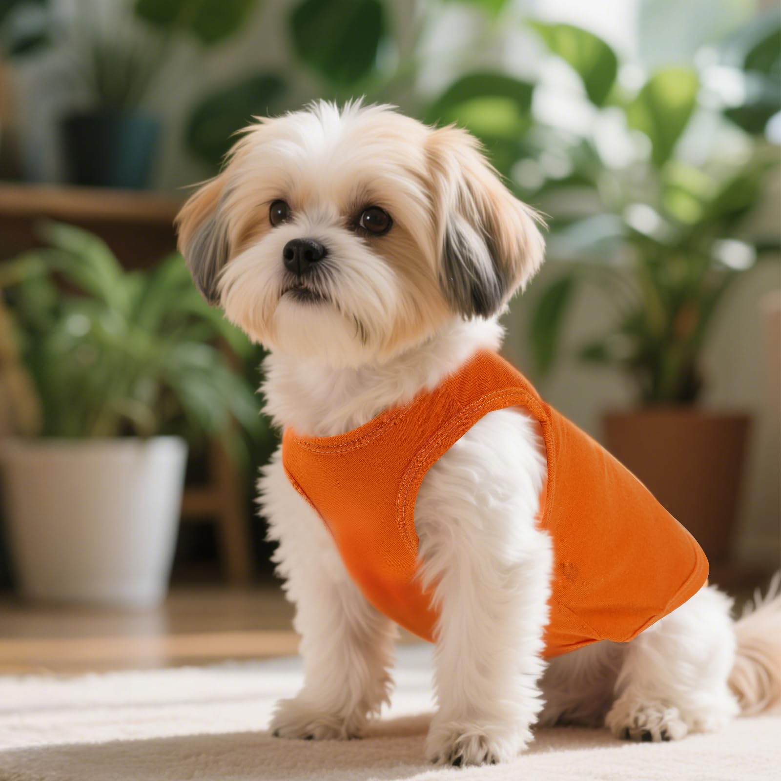 Camiseta S choyaxo para mascotas, diseño sin mangas y flexible.