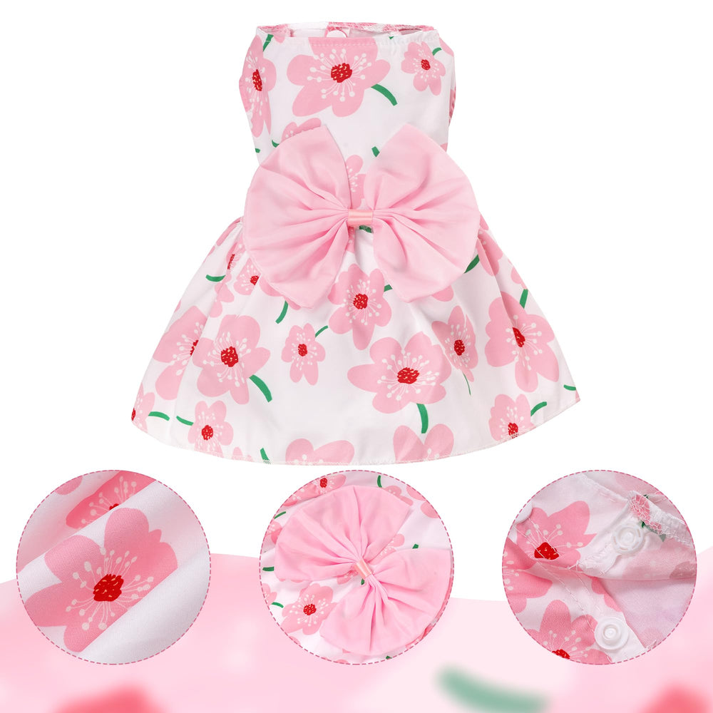 Detalle floral en vestido de Choyaxo, añade un look encantador para salidas diarias.