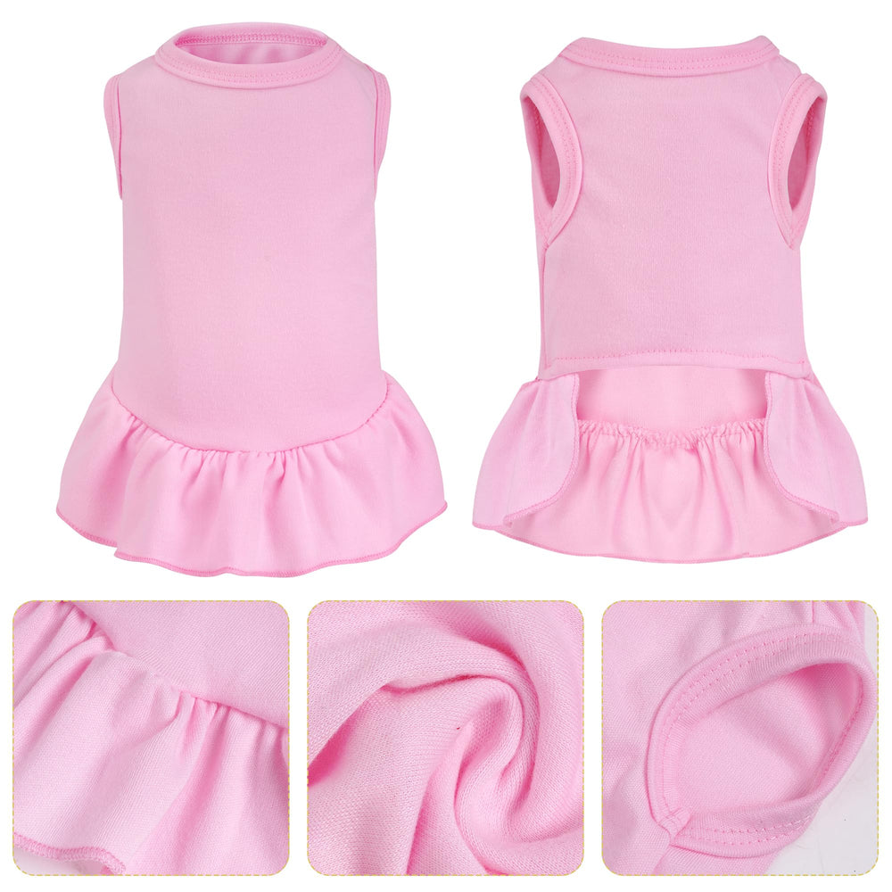 Choyaxo falda para gata rosa sólida, ideal para fotos y salidas.