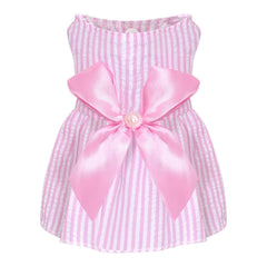 Vestido con lazo de Choyaxo para perro, estilo princesa, ideal para paseos.