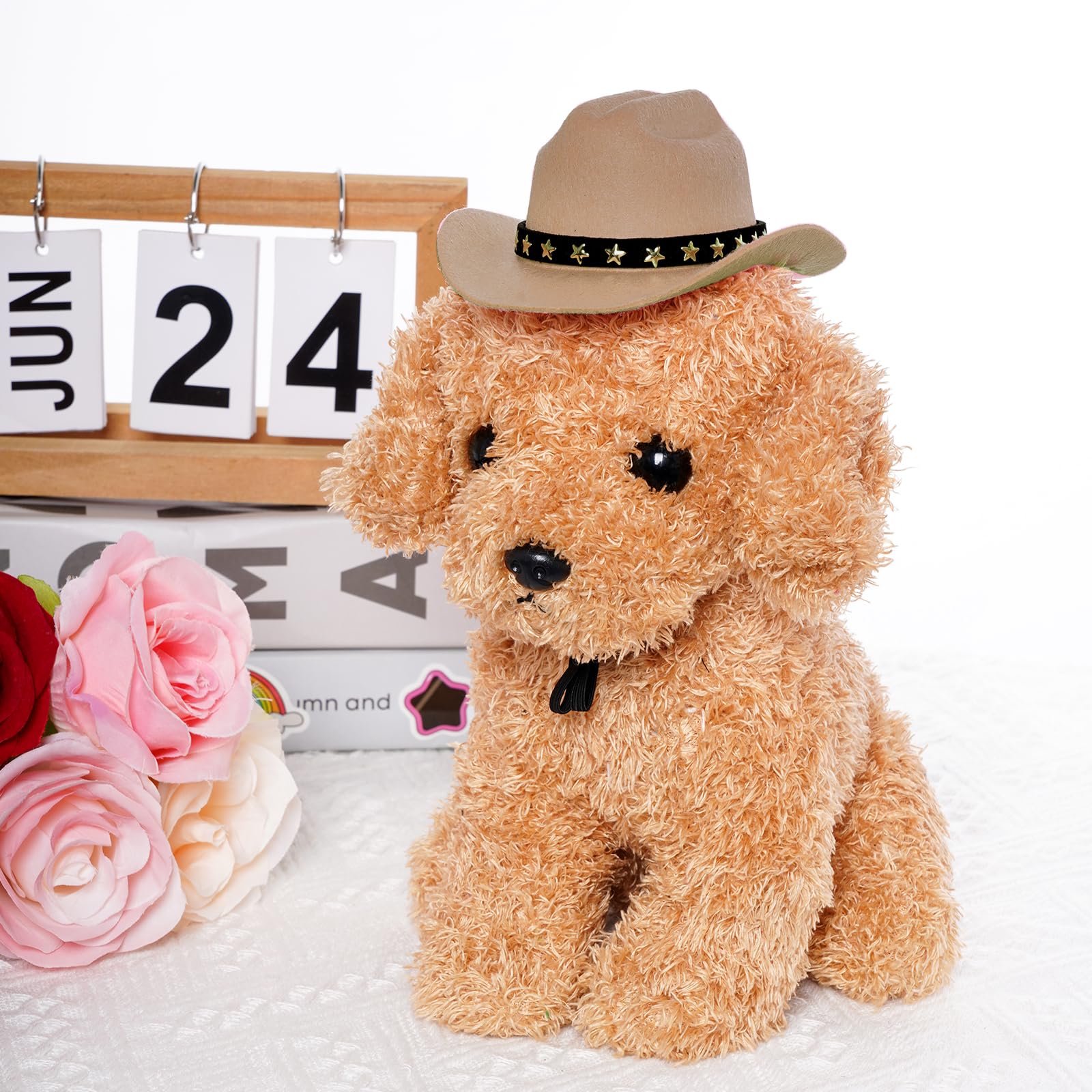 Choyaxo sombrero mascota khaki, ajuste de barbilla para un ajuste cómodo.