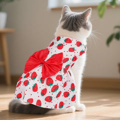 Choyaxo vestido floral para mascotas pequeñas, cómodo y transpirable