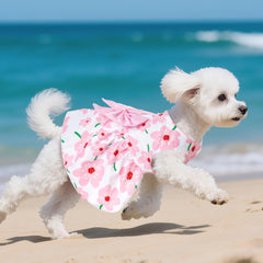 Choyaxo vestido perro floral, ajuste ligero; pensado para días cálidos.