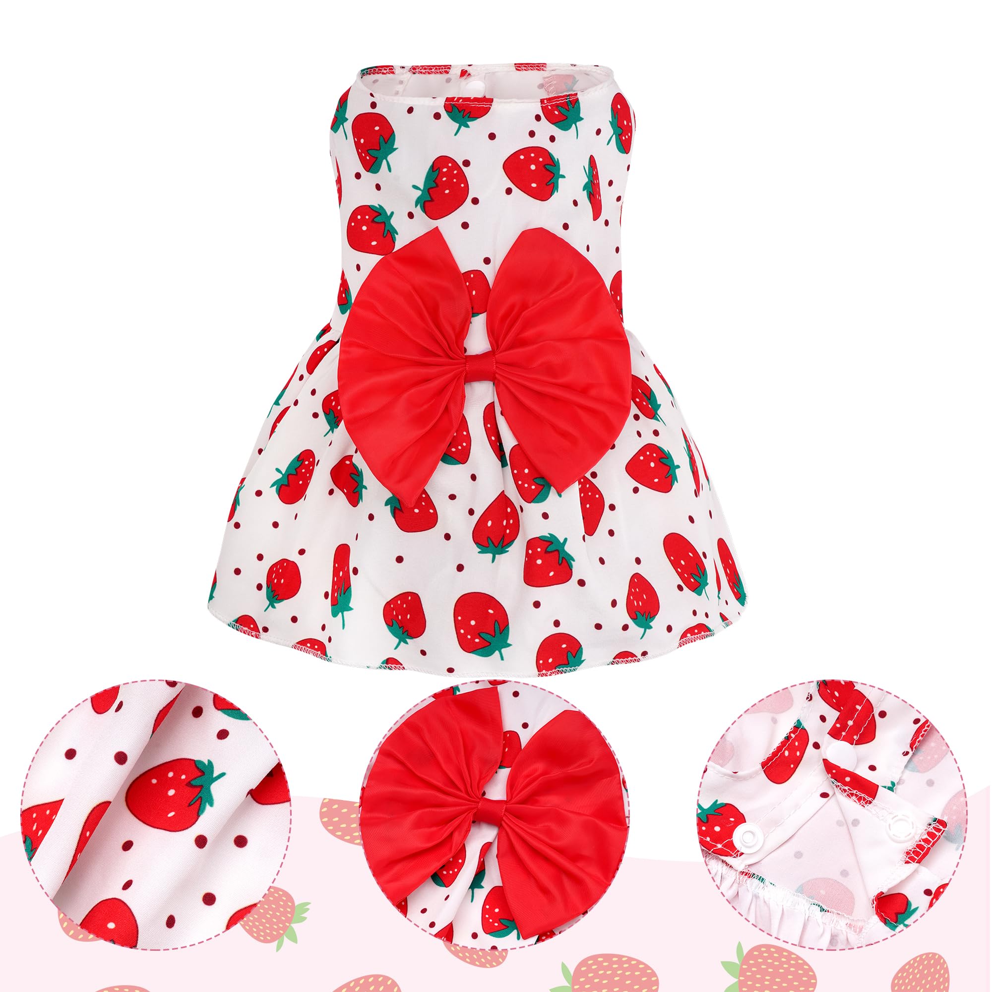 Vestido choyaxo rosa con encaje, ideal para celebraciones con mascotas.