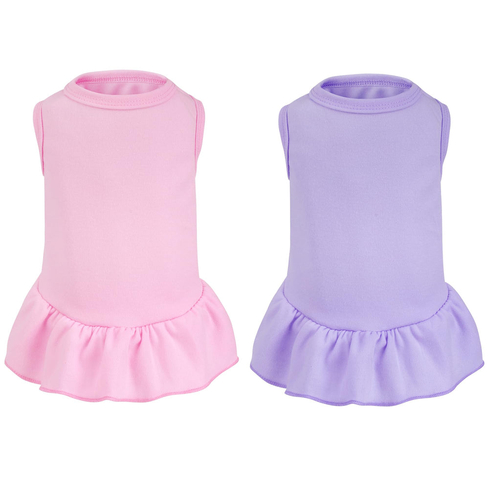 Vestido sin mangas de choyaxo para perros, rosa, cómodo y ligero para verano.