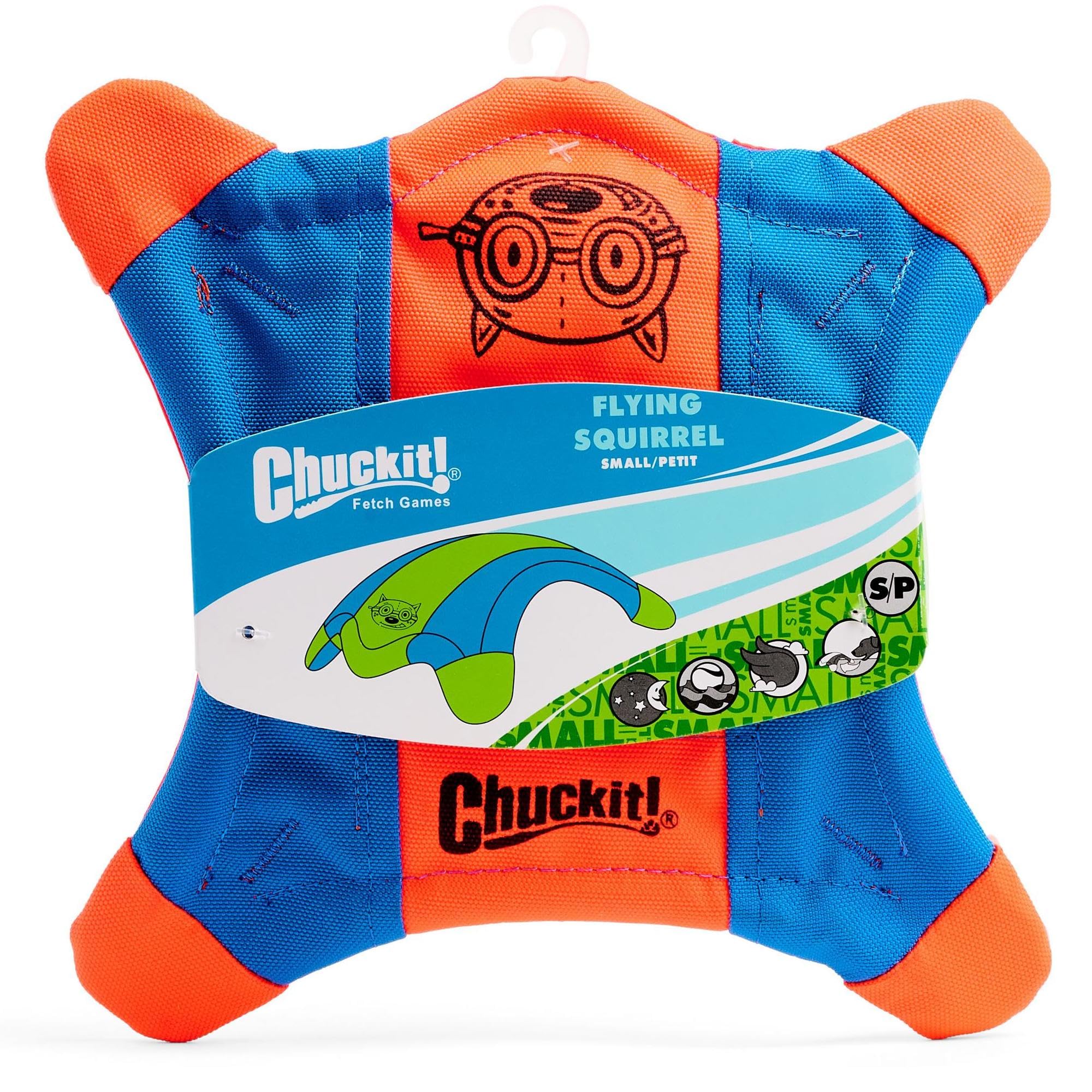 Chuckit Ardilla Voladora flota en agua para juegos acuáticos.