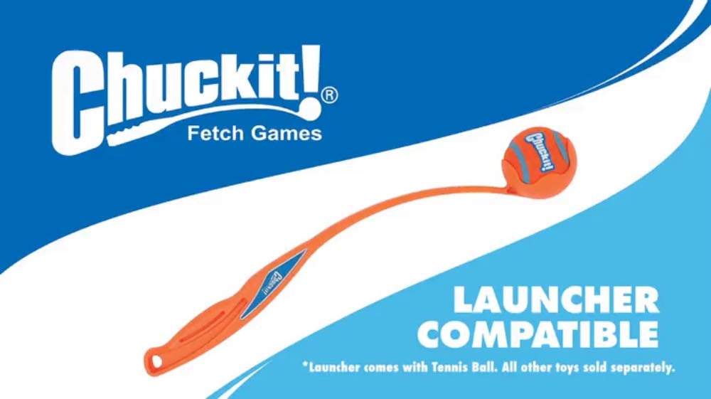 Bola Chuckit! Whistler tamaño medio para perros 20-60 libras.