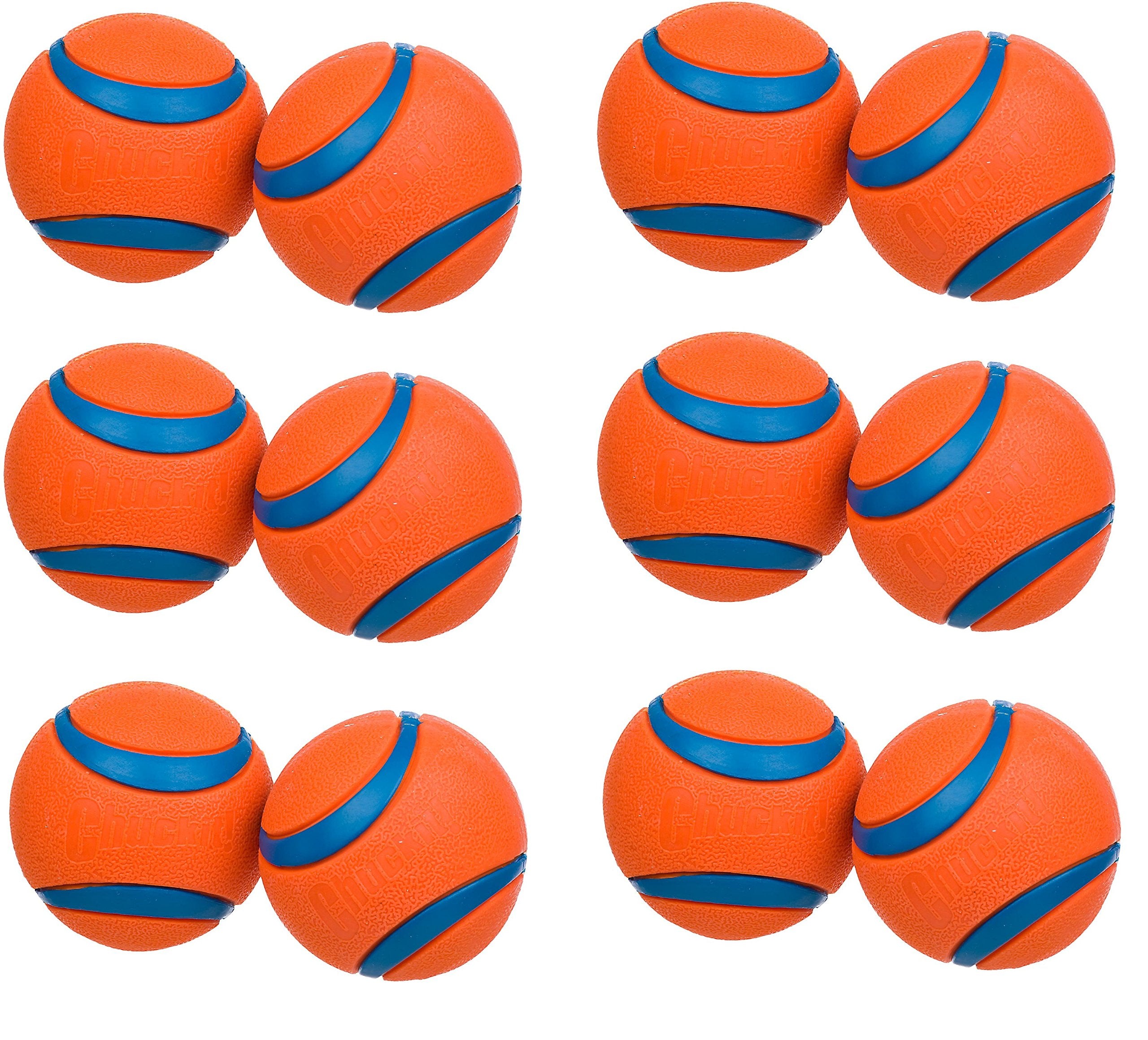 Chuckit! Bola Ultra media naranja de 2,5 pulgadas, visible y duradera para juego al aire libre