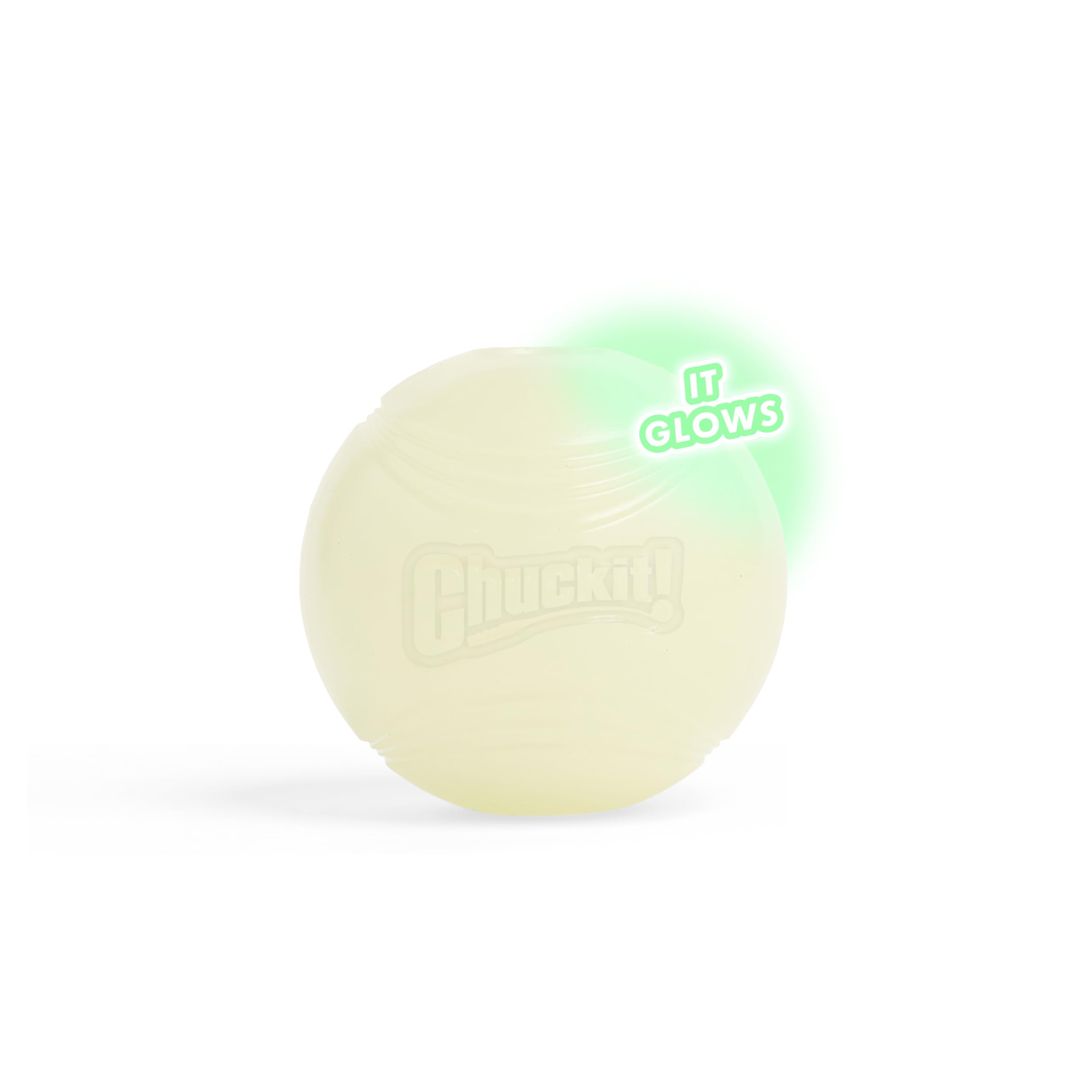 Chuckit! Brillo nocturno, facilita sesiones de juego tras el atardecer.