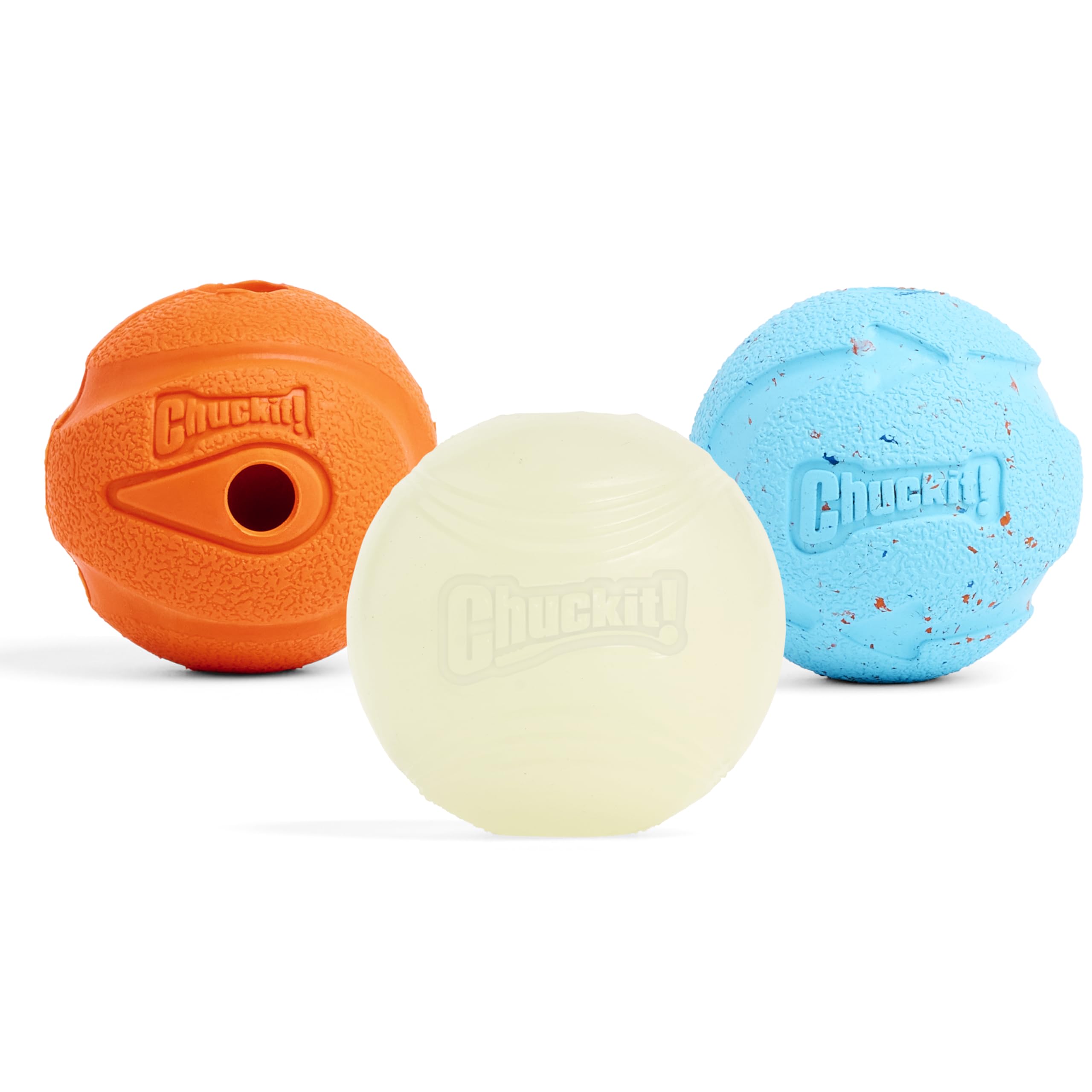 Chuckit Gen 1 Fetch Medley: bola Whistler, diversión sonora para juegos al aire libre.