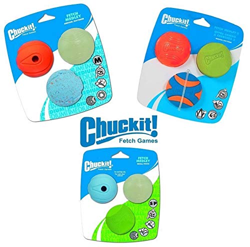 Chuckit Gen 1 Fetch Medley: diseño resistente pensado para uso cotidiano y sesiones largas.