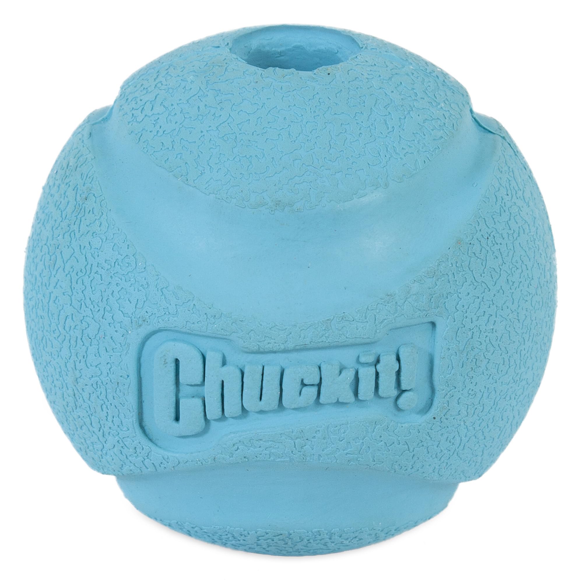 Pelota Chuckit! de alto rebote para perros medianos en acción al aire libre