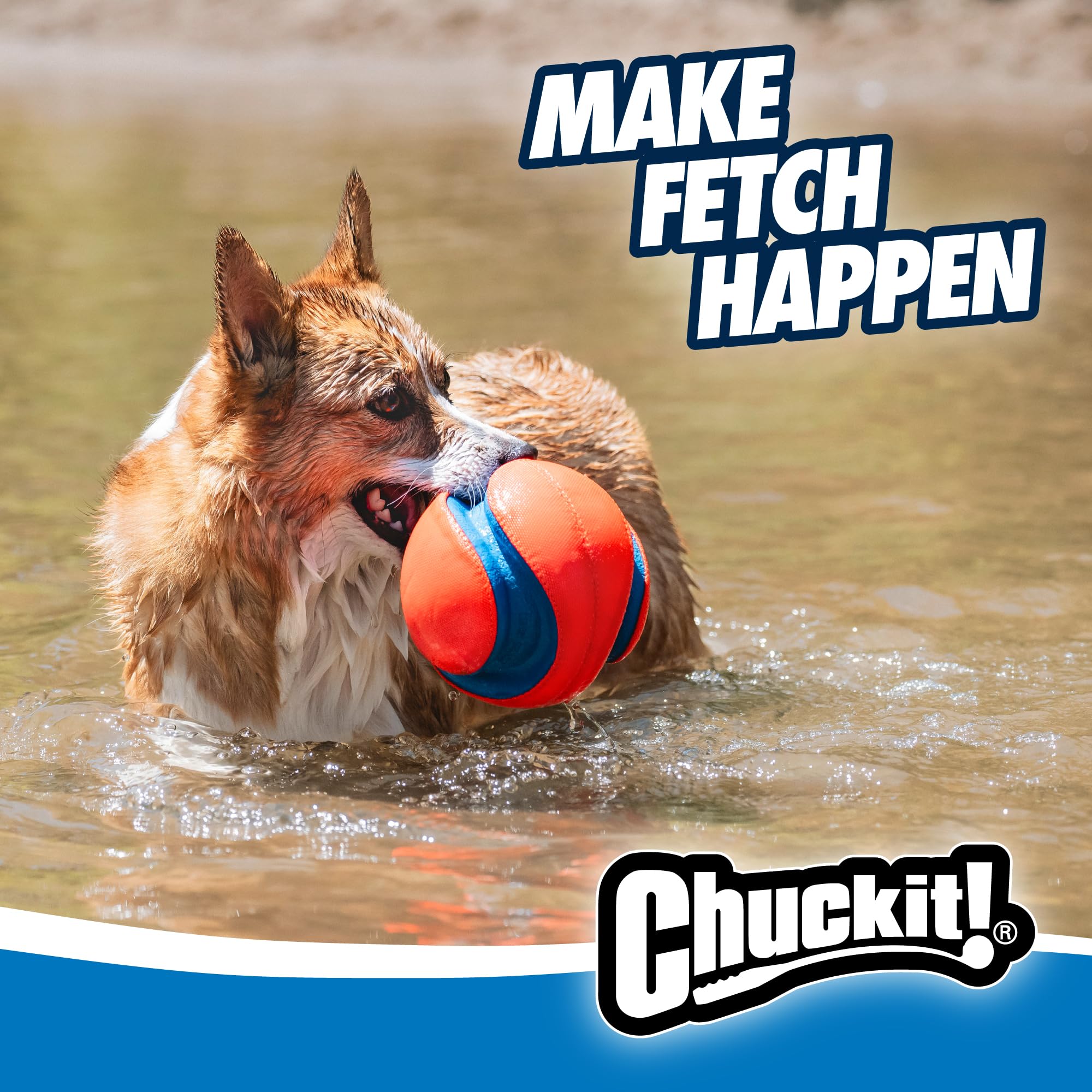 Chuckit Kick Fetch: tamaño grande para perros grandes y sesiones de juego activo