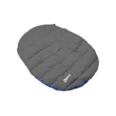 Chuckit! Outdoor Travel Pillow vista superior azul para descanso cómodo al aire libre.